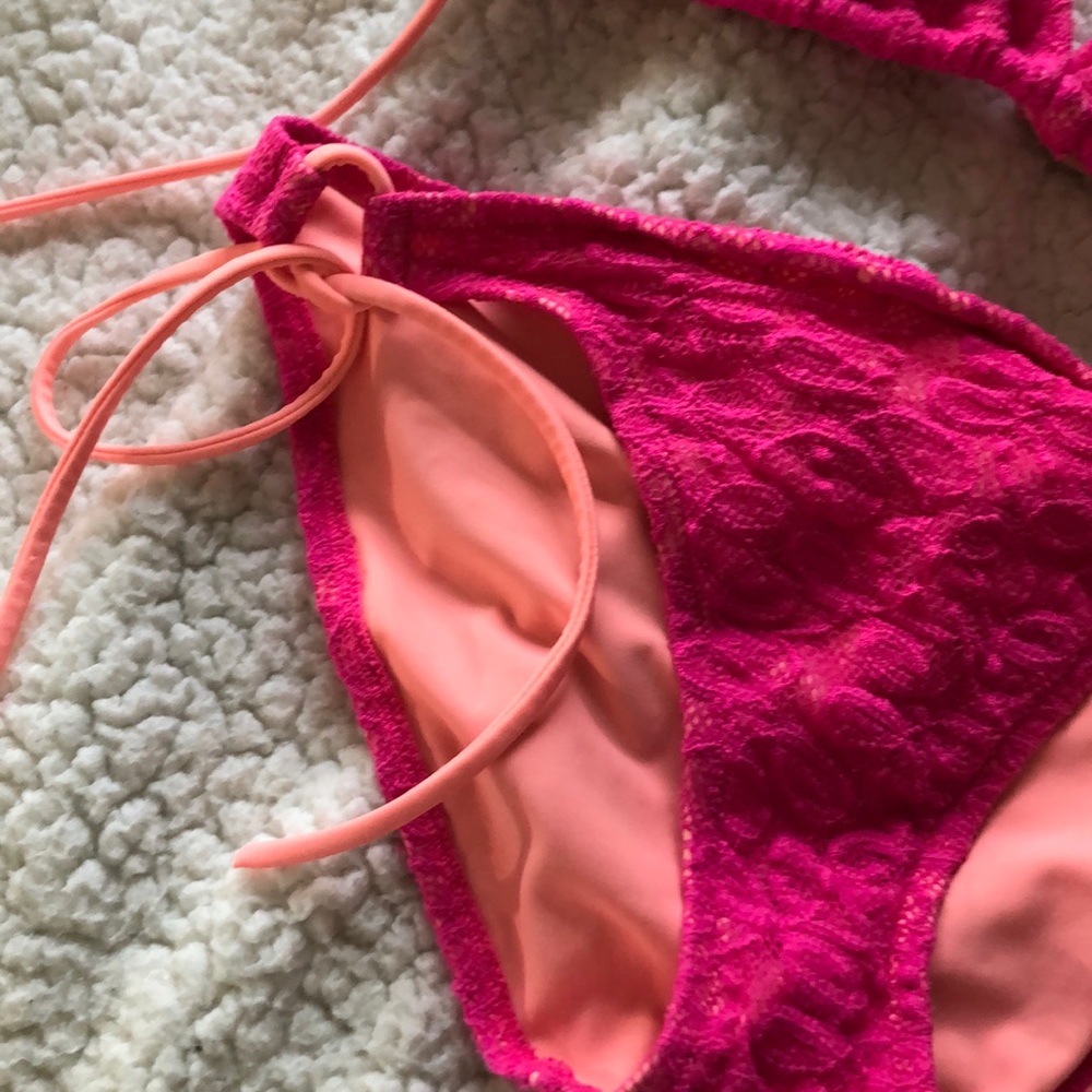 Victoria’s Secret Pink Lace Bikini M bottom L Top - Picture 4 of 6